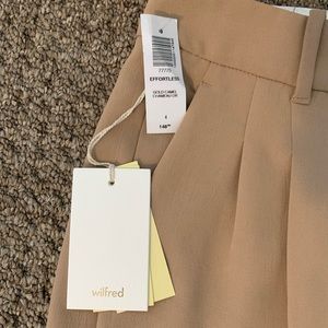 Wilfred Effortless Pants NWT- gold camel size 4